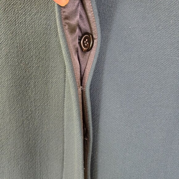 J. Crew Double Cloth Wool Blend Collarless Long Coat Size 10 Tall - Picture 5 of 6